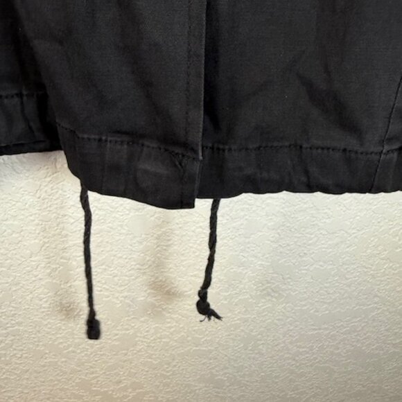 Brandy Melville Black Hooded Utility Jacket, Lightweight, Cropped- One Size - Picture 8 of 13